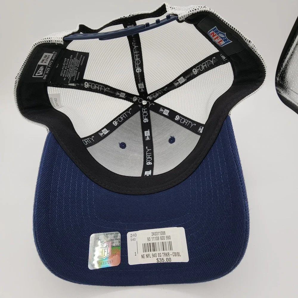 Dallas Cowboys Retro‎ Joe Hat New Era 9FORTY Blue Trucker Mesh Snapback Cap NEW